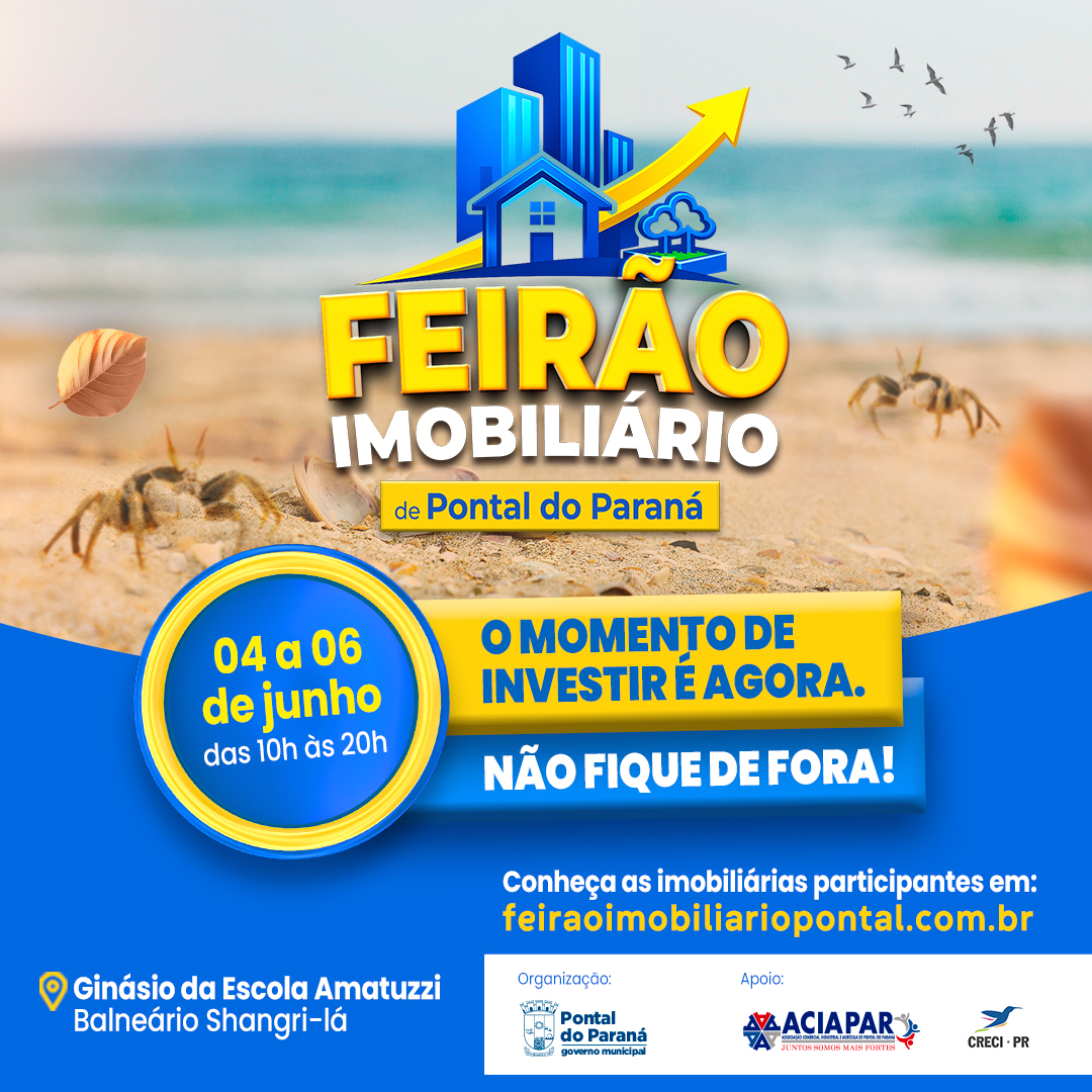 1&ordm; Feir&atilde;o Imobili&aacute;rio de Pontal do Paran&aacute;: a Cors&aacute;rio Im&oacute;veis tamb&eacute;m estar&aacute; presente