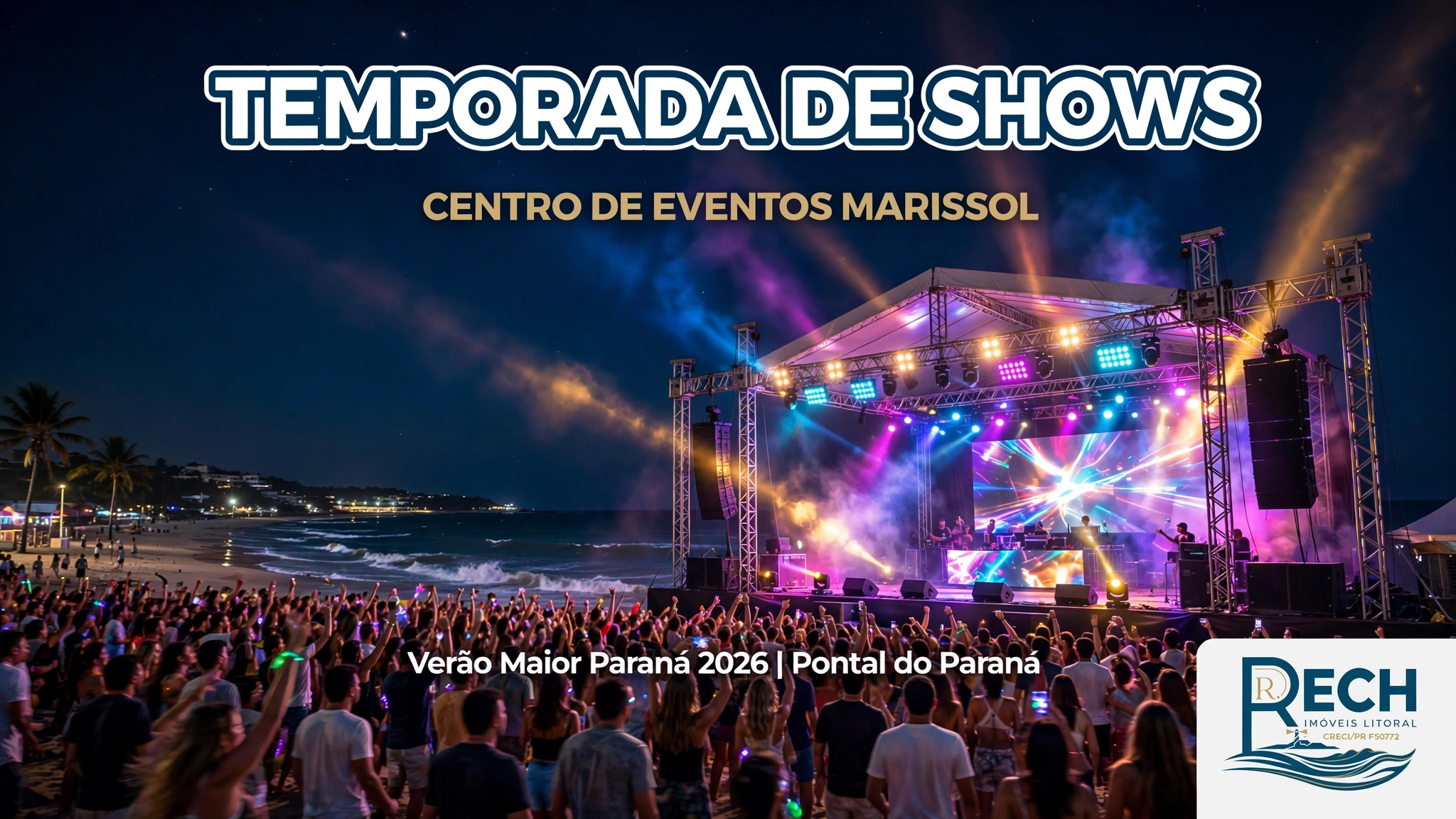 Ver&atilde;o Maior 2027 em Pontal do Paran&aacute;: 16 Shows Gratuitos Confirmados